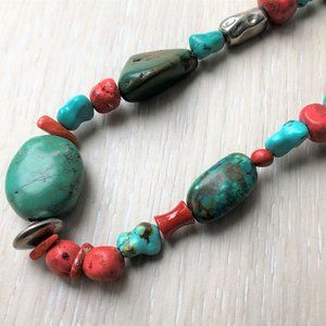 Peyote Bird Turquoise Necklace